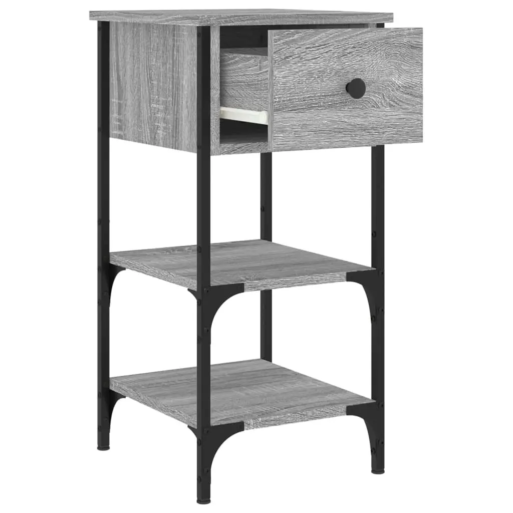 Bedside Cabinets 2 pcs Grey Sonoma 34x36x70 cm Engineered Wood 825980