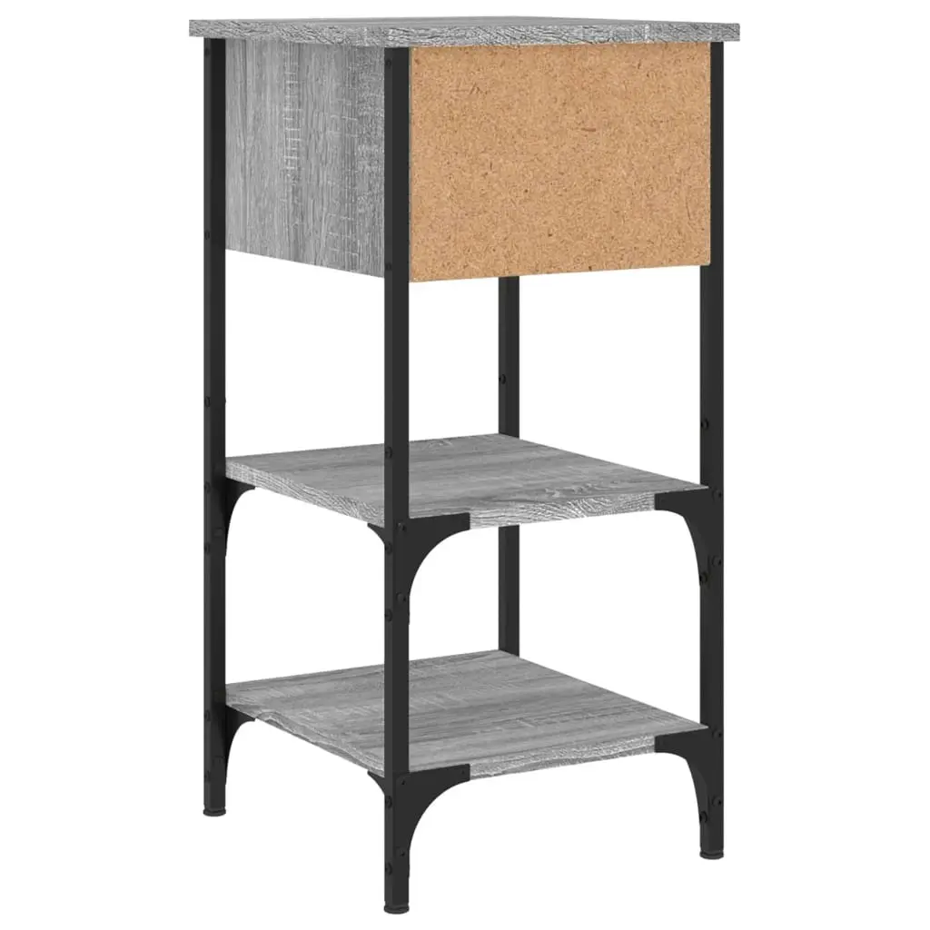 Bedside Cabinets 2 pcs Grey Sonoma 34x36x70 cm Engineered Wood 825980