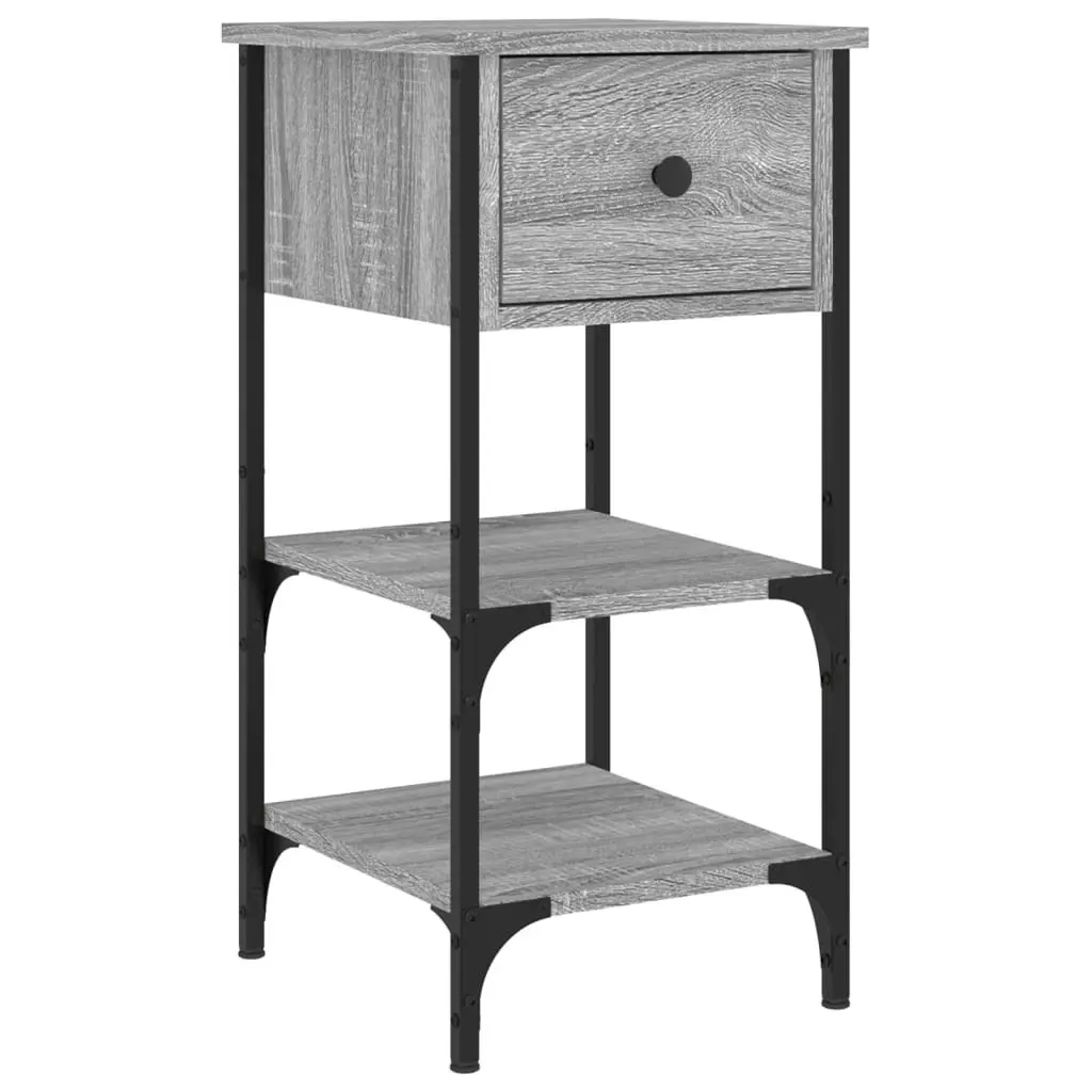 Bedside Cabinets 2 pcs Grey Sonoma 34x36x70 cm Engineered Wood 825980