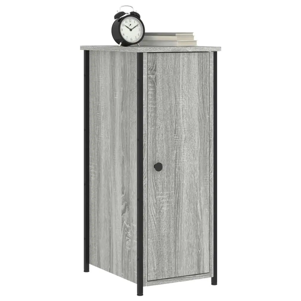 Bedside Cabinets 2 pcs Grey Sonoma 32x42x80 cm Engineered Wood 825970