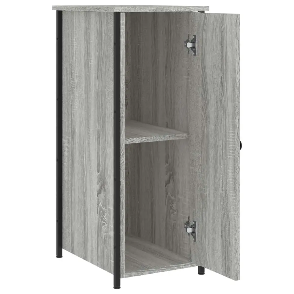 Bedside Cabinets 2 pcs Grey Sonoma 32x42x80 cm Engineered Wood 825970