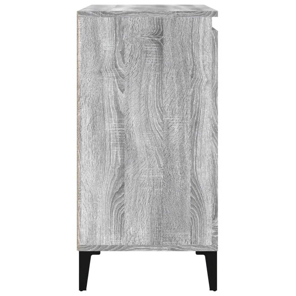 Bedside Cabinets 2 pcs Grey Sonoma 40x35x70 cm Engineered Wood 819657