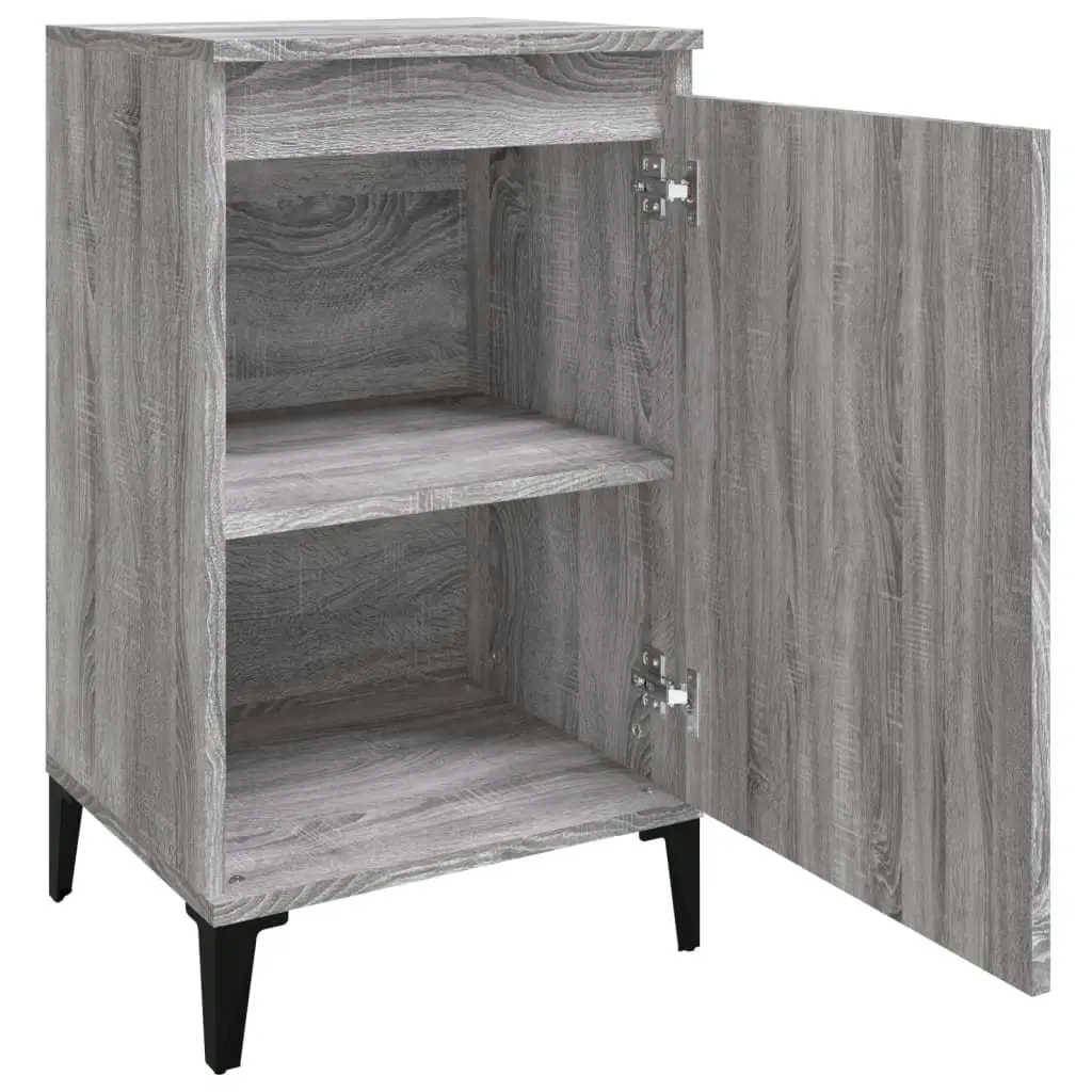 Bedside Cabinets 2 pcs Grey Sonoma 40x35x70 cm Engineered Wood 819657