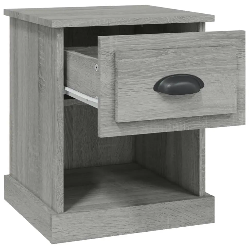 Bedside Cabinets 2 pcs Grey Sonoma 39x39x47.5 cm Engineered Wood 816141