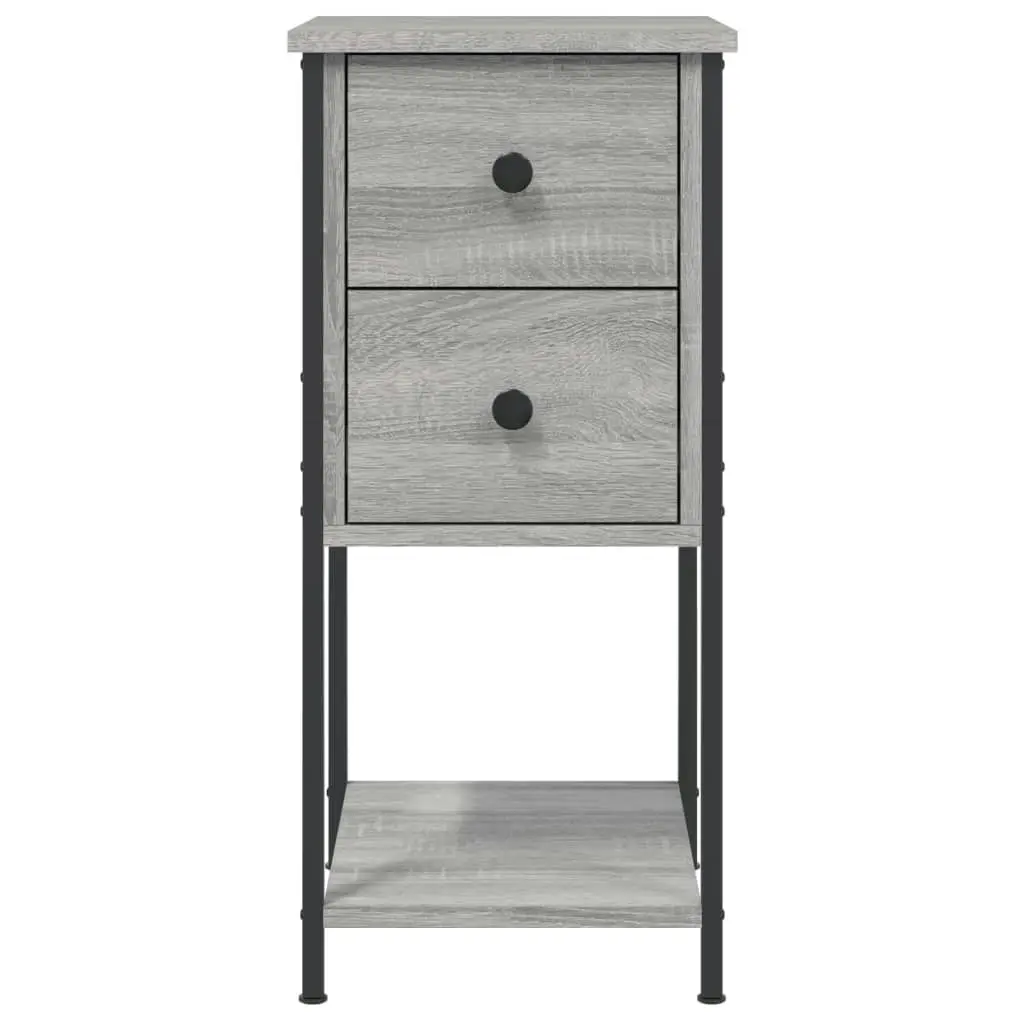 Bedside Cabinets 2 pcs Grey Sonoma 32x42x70 cm Engineered Wood 826100