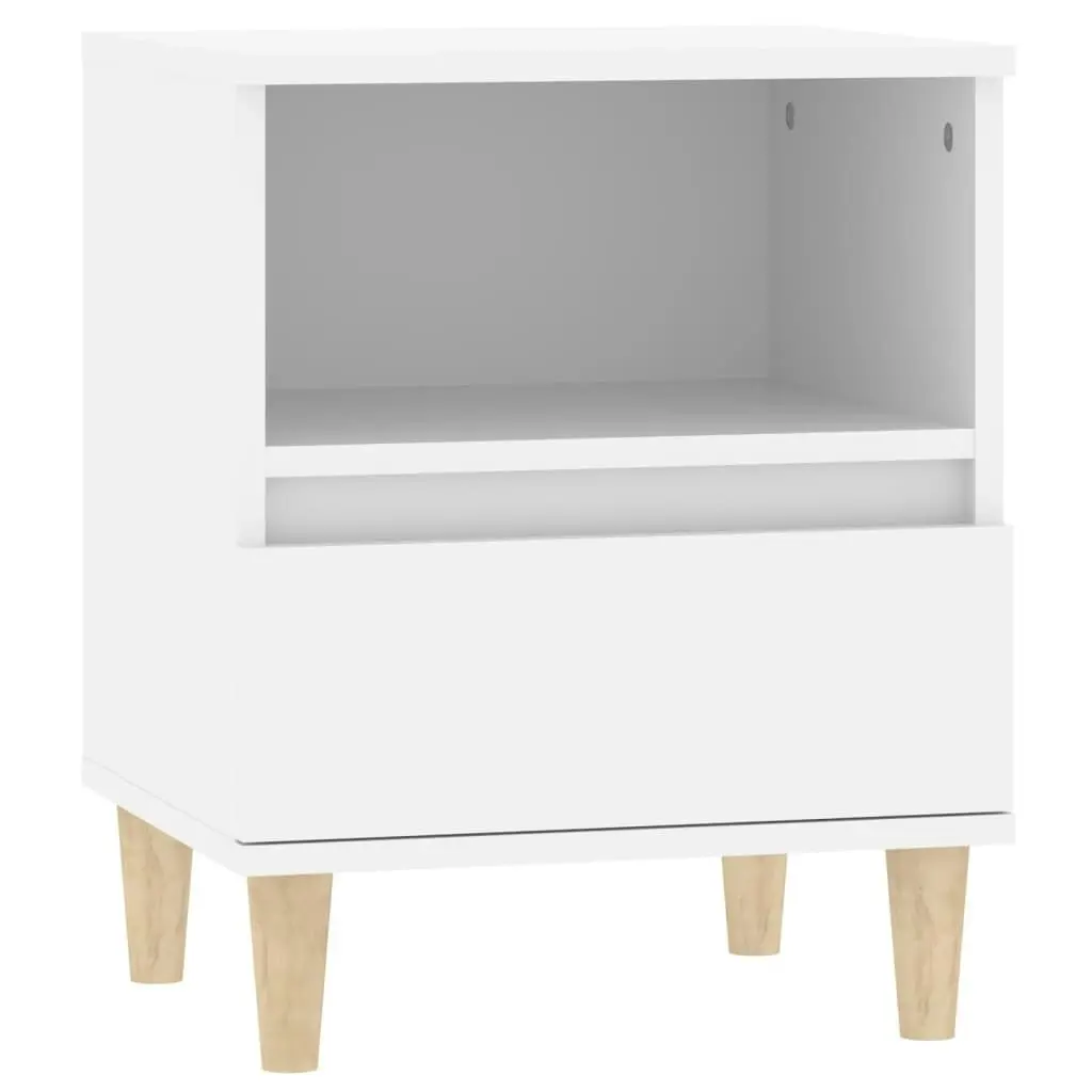 Bedside Cabinets 2 pcs White 40x35x50 cm 821795