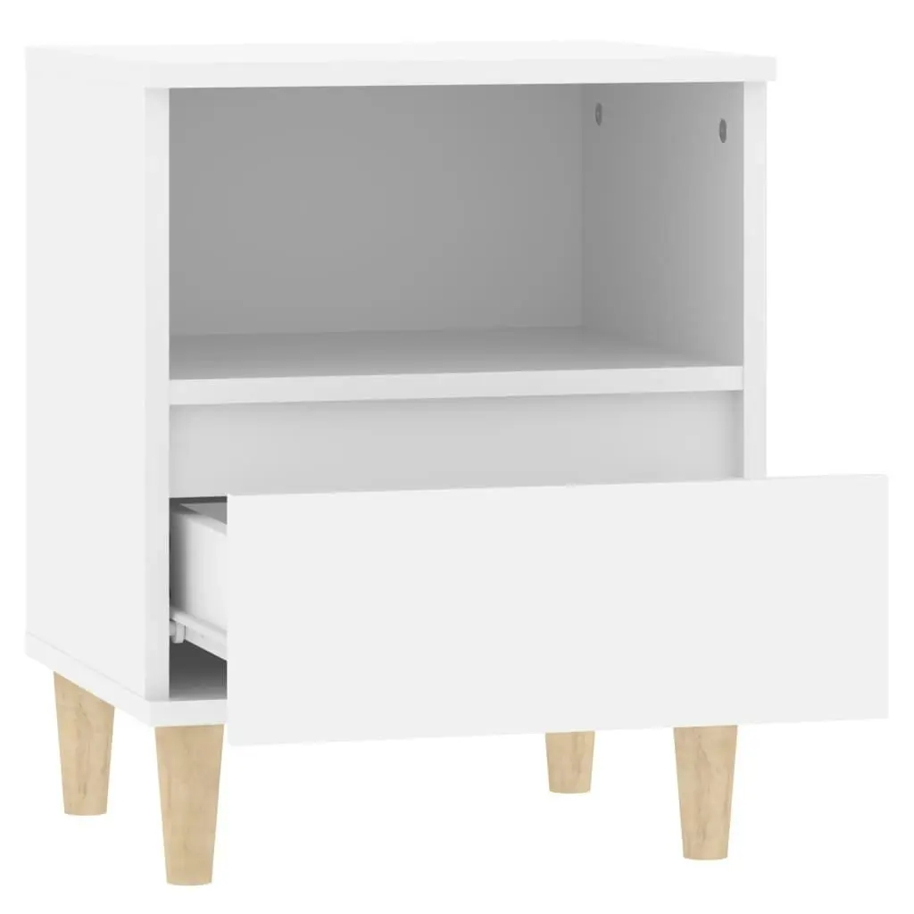 Bedside Cabinets 2 pcs White 40x35x50 cm 821795