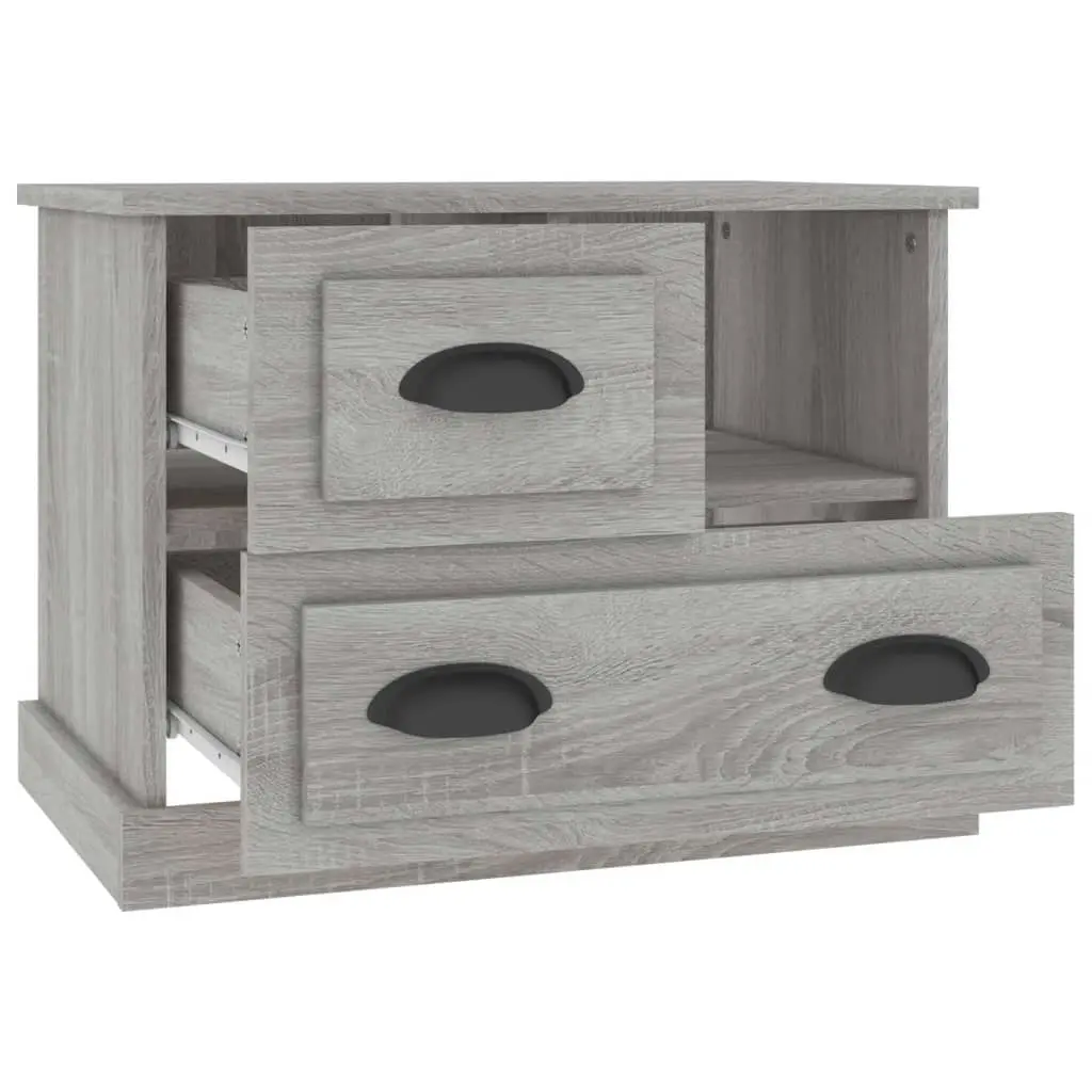 Bedside Cabinet Grey Sonoma 60x39x45 cm 816366