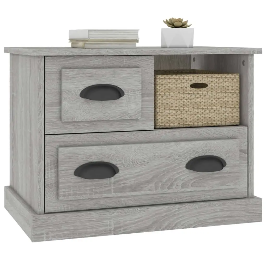 Bedside Cabinet Grey Sonoma 60x39x45 cm 816366