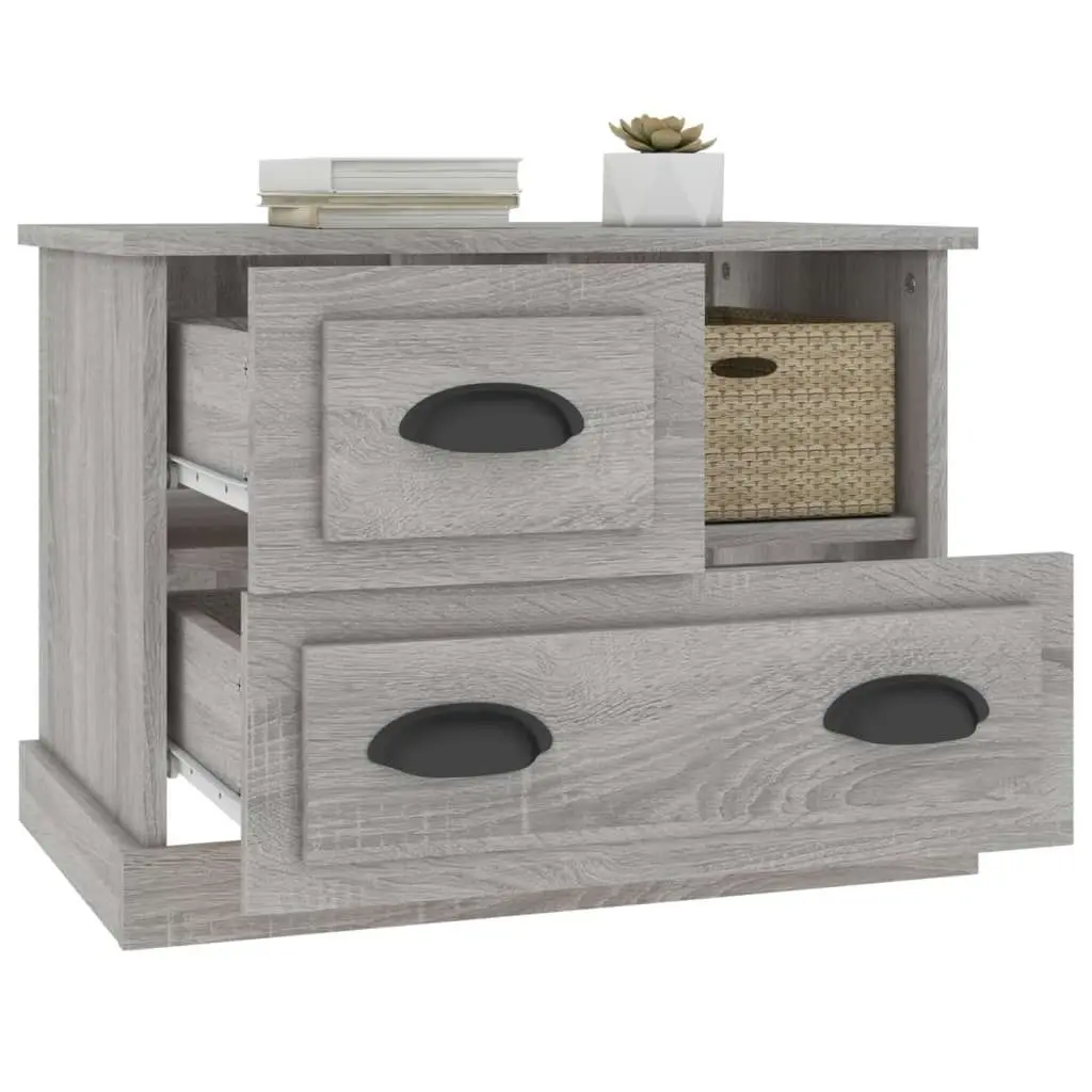 Bedside Cabinet Grey Sonoma 60x39x45 cm 816366