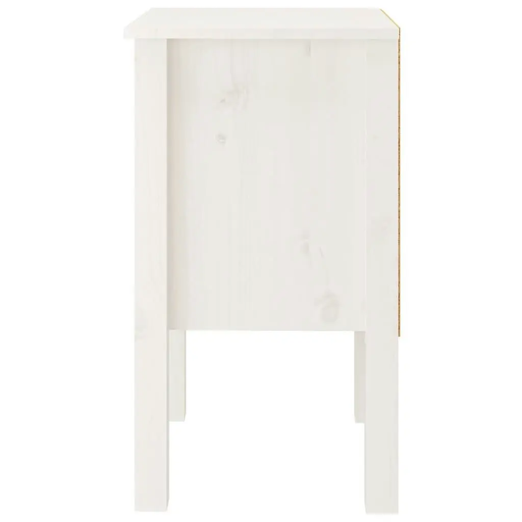 Bedside Cabinets 2 pcs White 40x35x61.5 cm Solid Wood Pine 813692