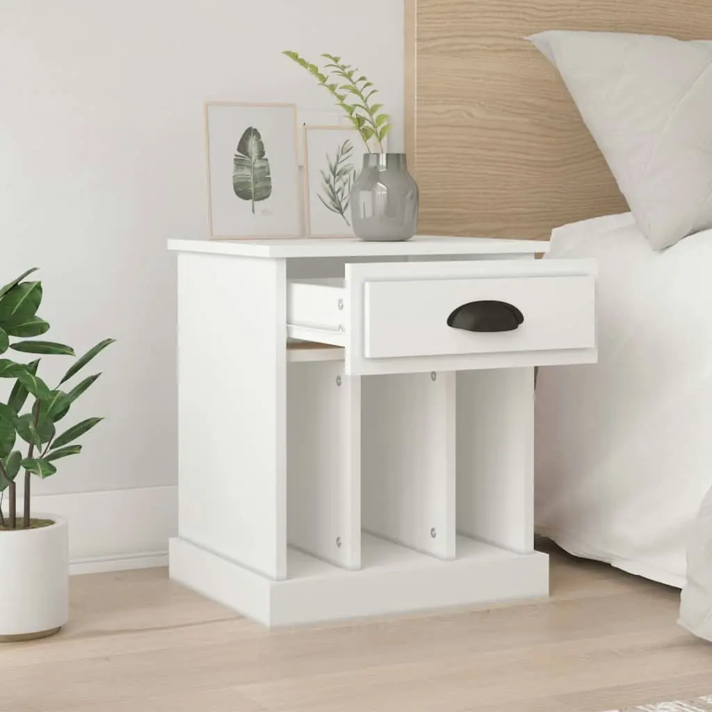 Bedside Cabinets 2 pcs White 43x36x50 cm 816345