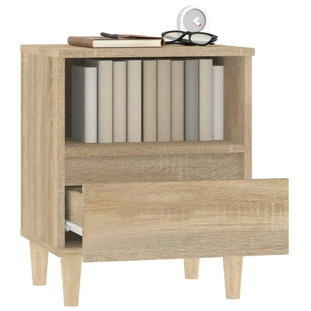 Bedside Cabinet Sonoma Oak 40x35x50 cm 821800