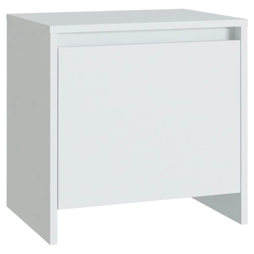 Bedside Cabinets 2 pcs White 45x34x44.5 cm Engineered Wood 809864