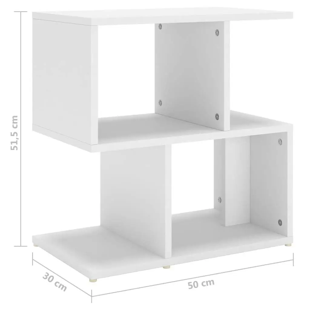 Bedside Cabinets 2 pcs White 50x30x51.5 cm Engineered Wood 806365