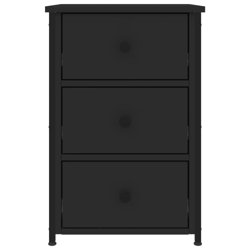 Bedside Cabinets 2 pcs Black 40x36x60 cm Engineered Wood 825994