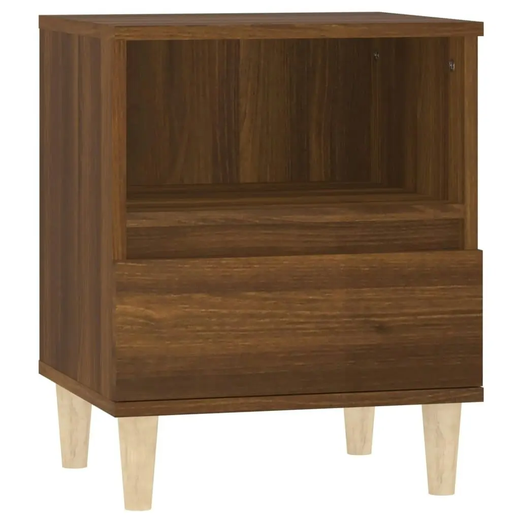 Bedside Cabinets 2 pcs Brown Oak 40x35x50 cm 821809