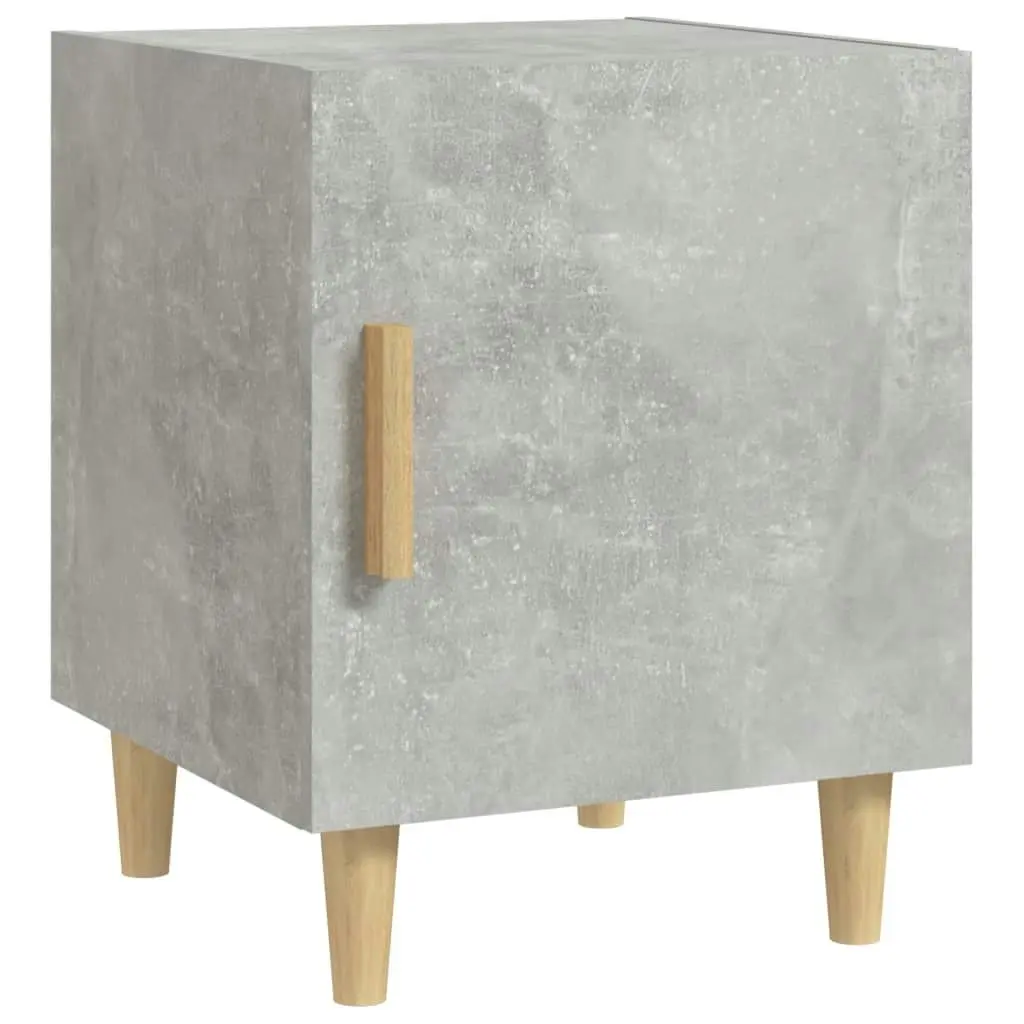 Bedside Cabinets 2 pcs Concrete Grey Engineered Wood 812051