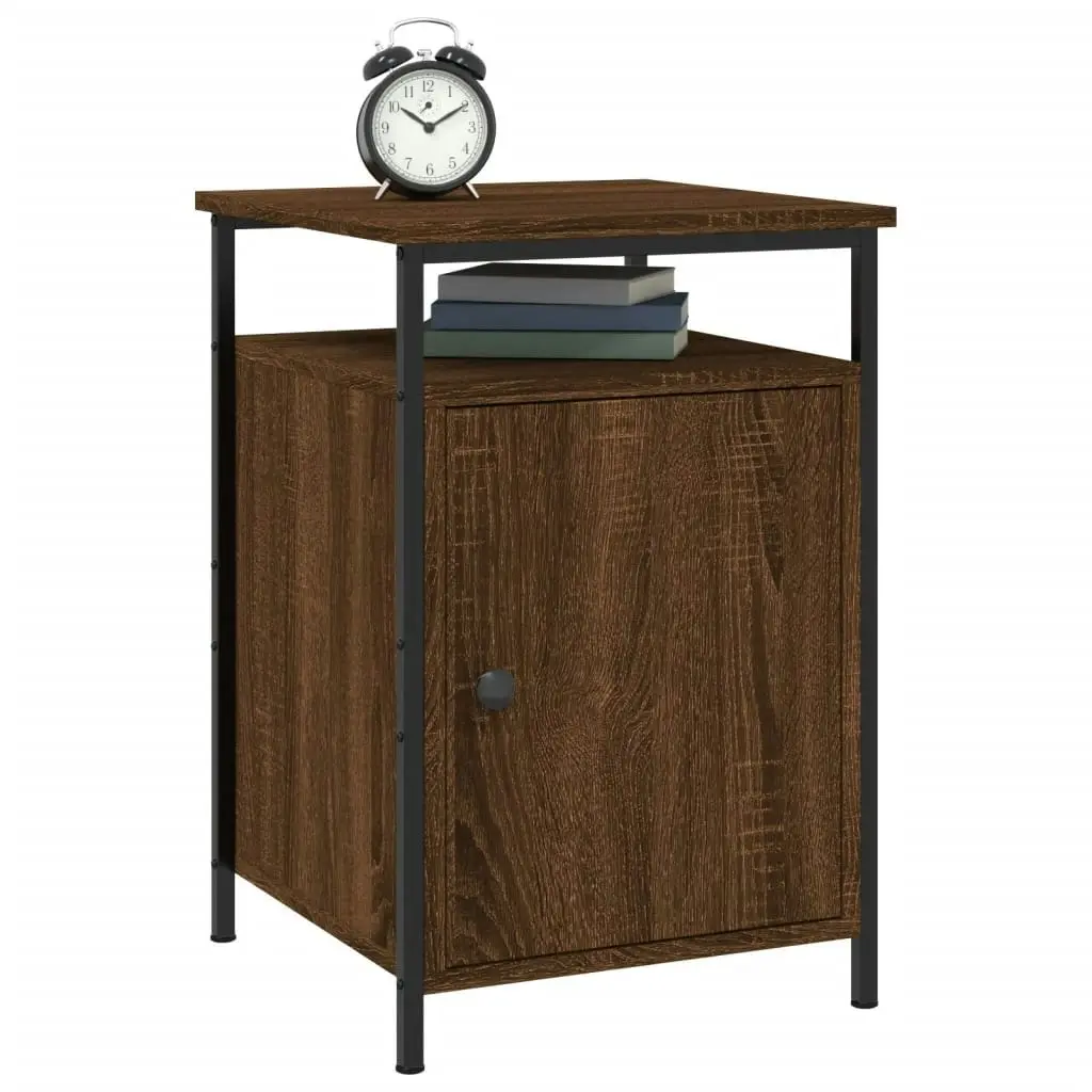 Bedside Cabinets 2 pcs Brown Oak 40x42x60 cm Engineered Wood 825872