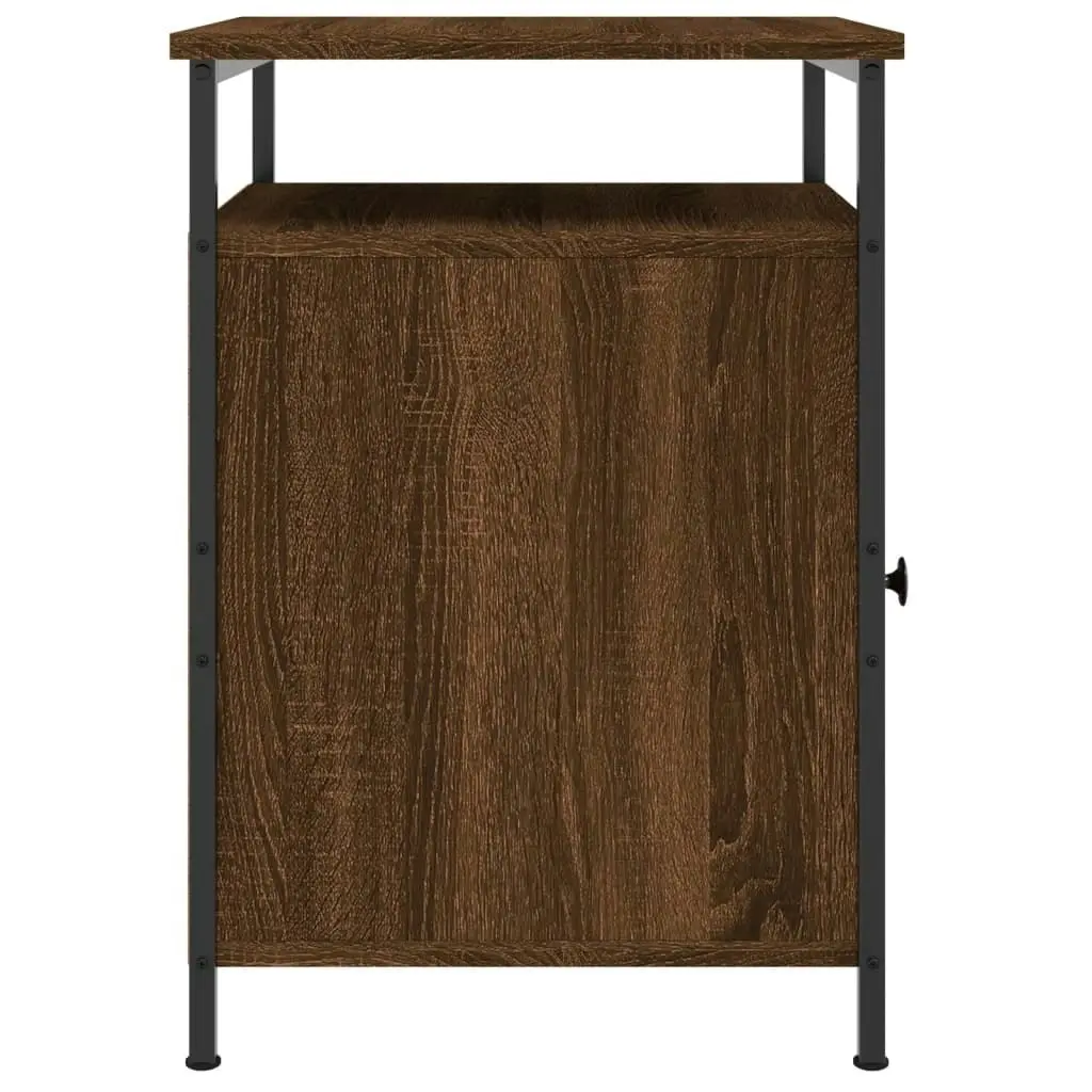 Bedside Cabinets 2 pcs Brown Oak 40x42x60 cm Engineered Wood 825872