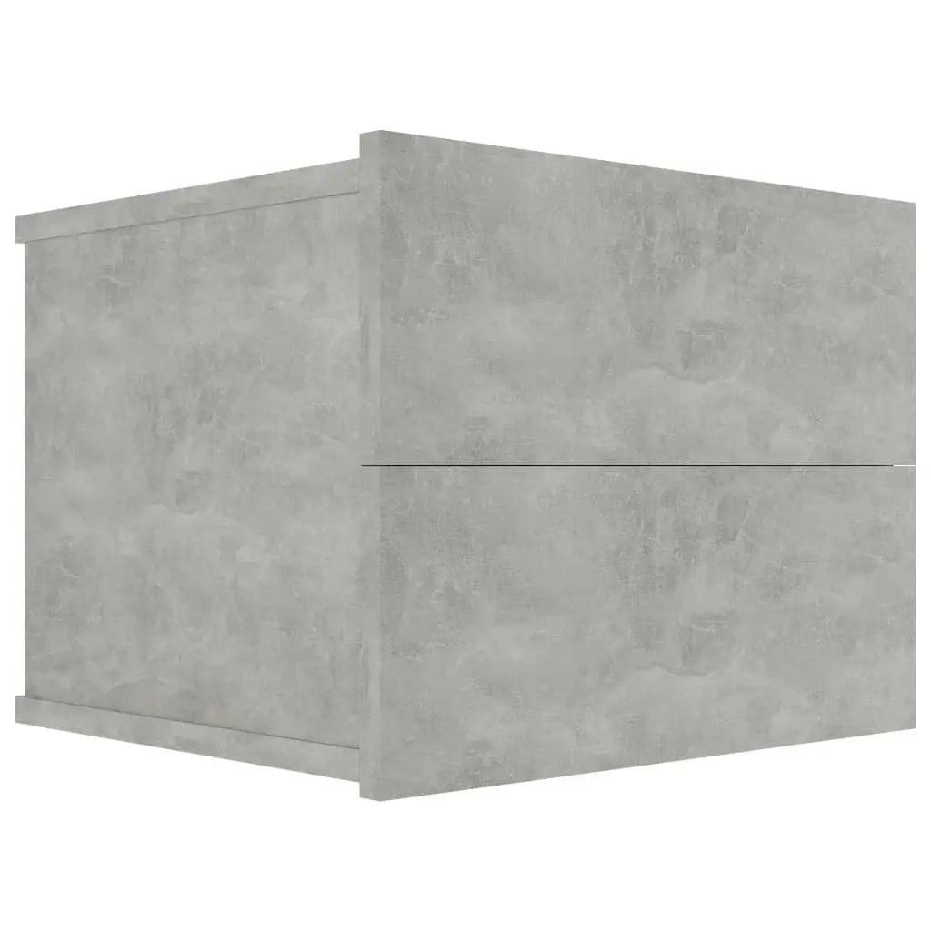 Bedside Cabinets 2 pcs Concrete Grey 40x30x30 cm Engineered Wood 801062