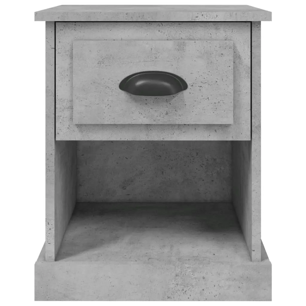 Bedside Cabinets 2 pcs Concrete Grey 39x39x47.5 cm Engineered Wood 816137