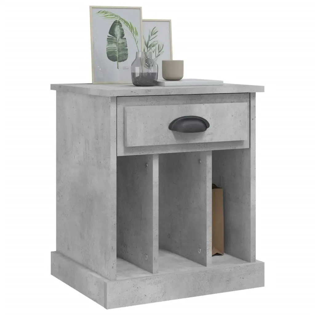 Bedside Cabinets 2 pcs Concrete Grey 43x36x50 cm 816353