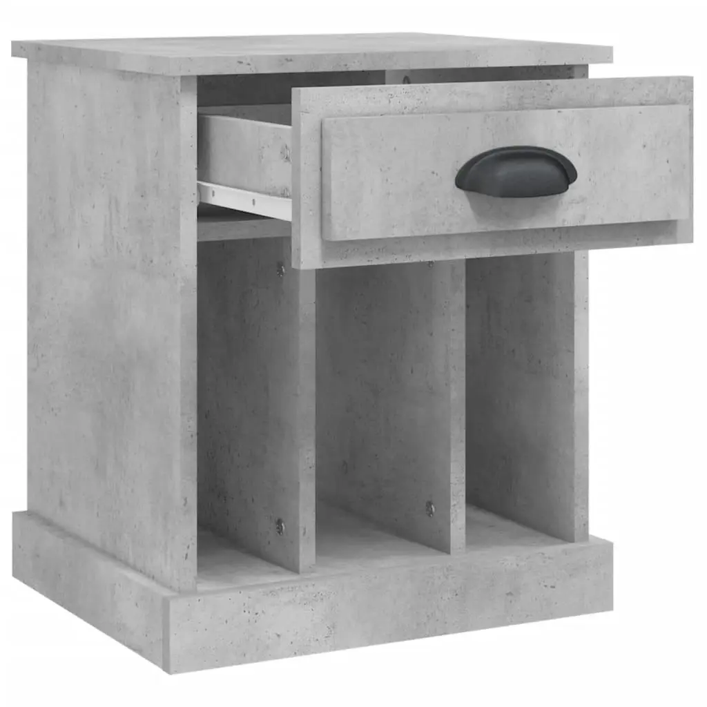 Bedside Cabinets 2 pcs Concrete Grey 43x36x50 cm 816353