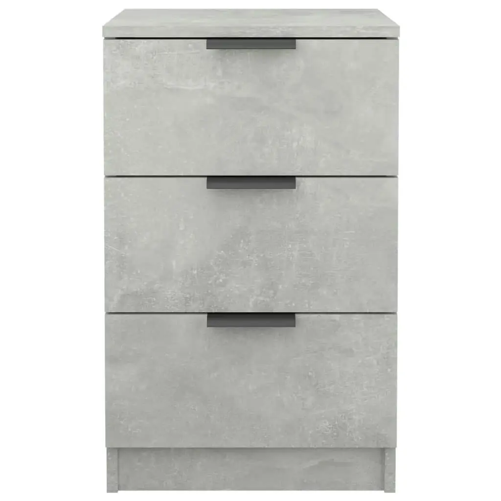 Bedside Cabinets 2 pcs Concrete Grey 40x36x65 cm 811277