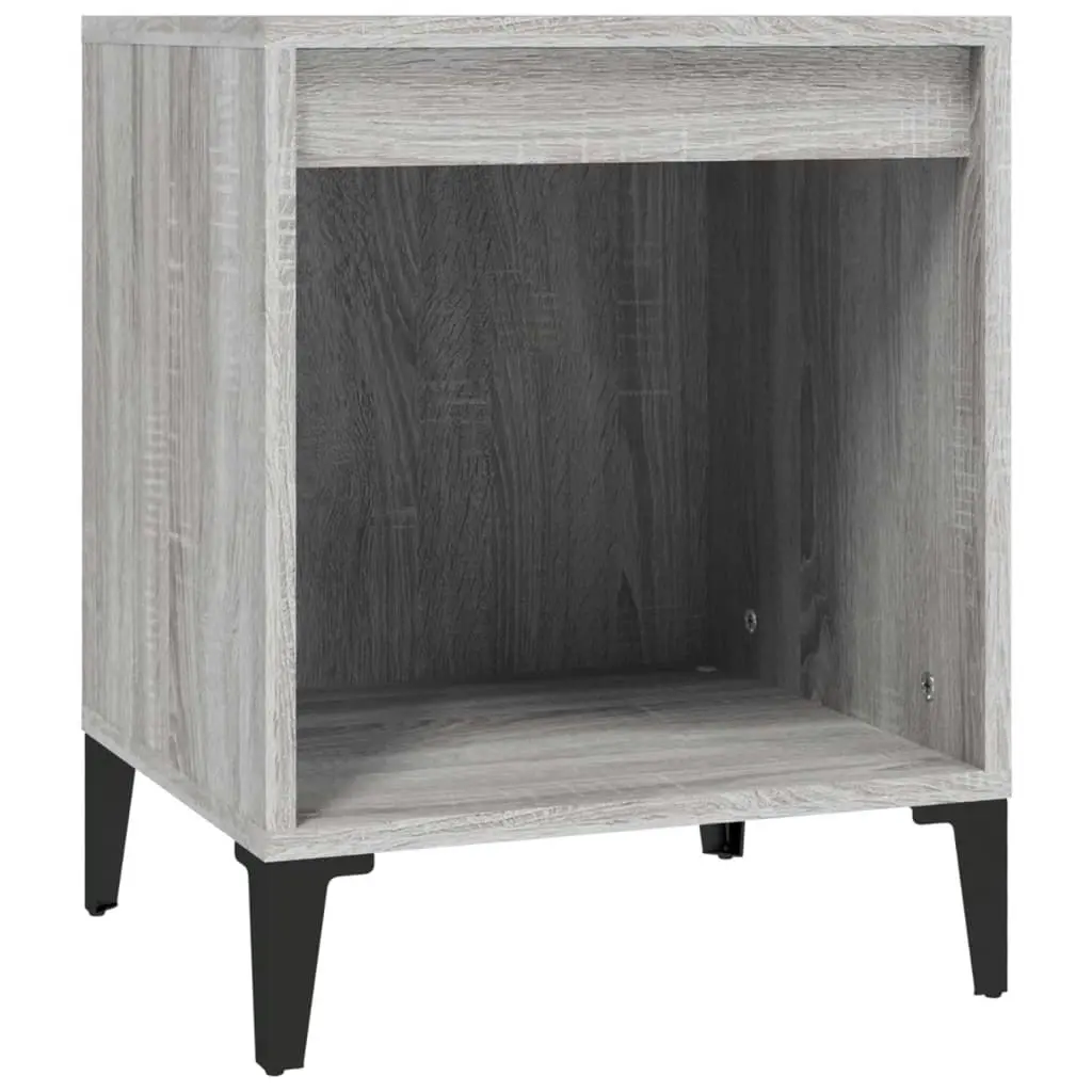 Bedside Cabinets 2 pcs Grey Sonoma 40x35x50 cm 821887