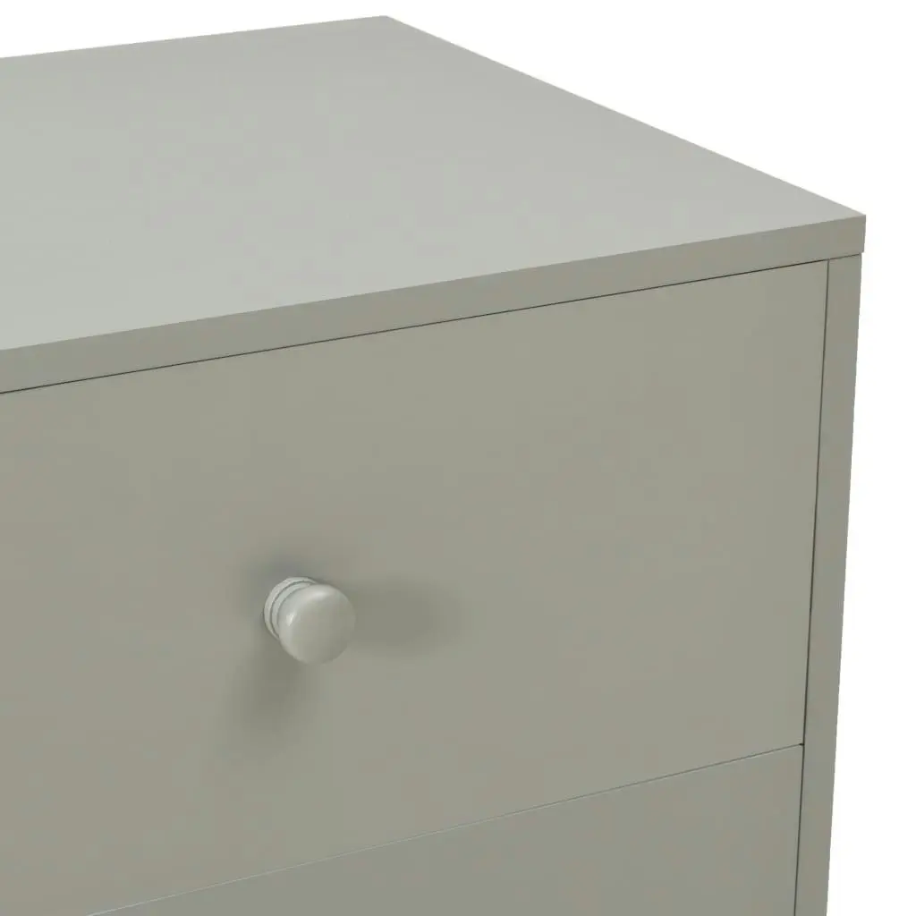 Bedside Cabinets 2 pcs Grey 40x30x50 cm Solid Pinewood 285227