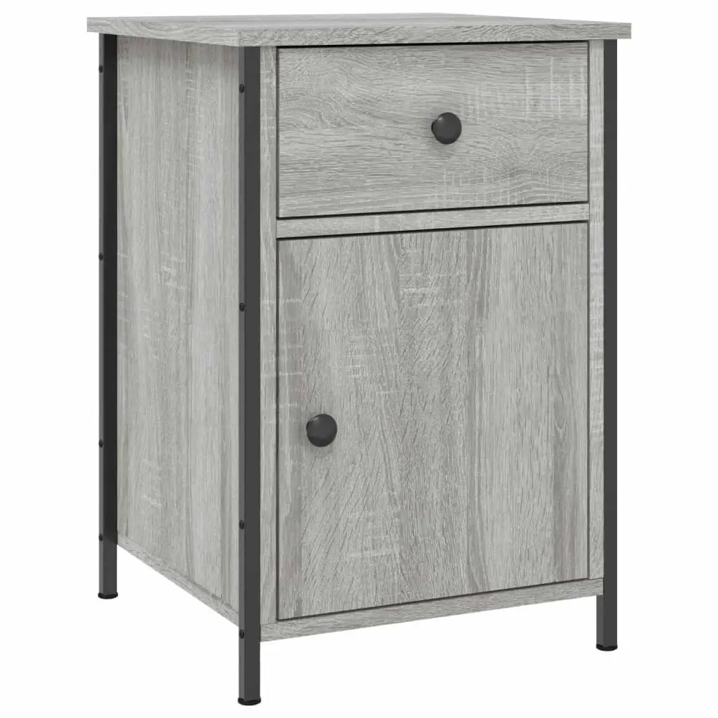 Bedside Cabinets 2 pcs Grey Sonoma 40x42x60 cm Engineered Wood 825910