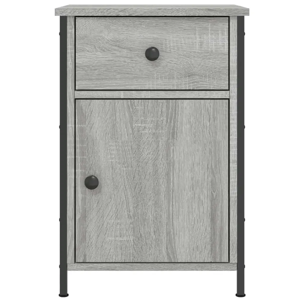 Bedside Cabinets 2 pcs Grey Sonoma 40x42x60 cm Engineered Wood 825910