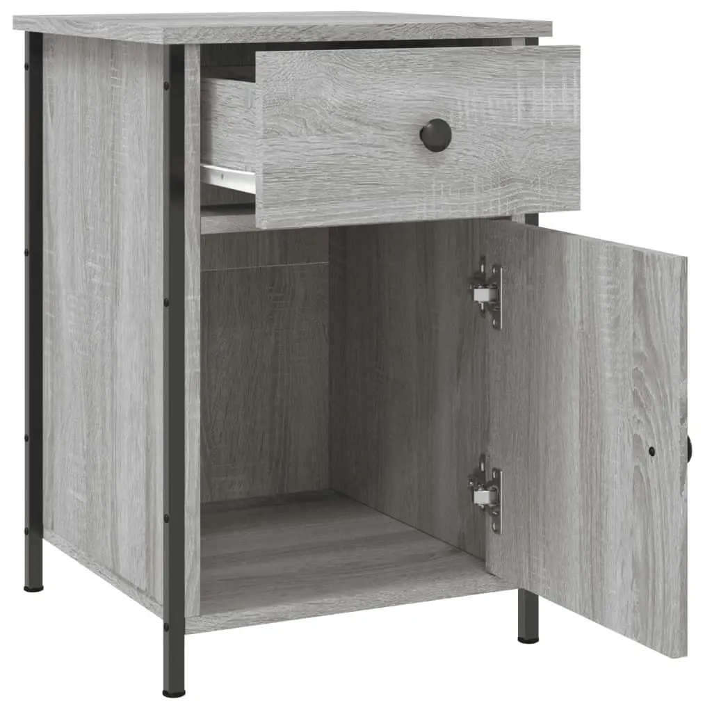 Bedside Cabinets 2 pcs Grey Sonoma 40x42x60 cm Engineered Wood 825910