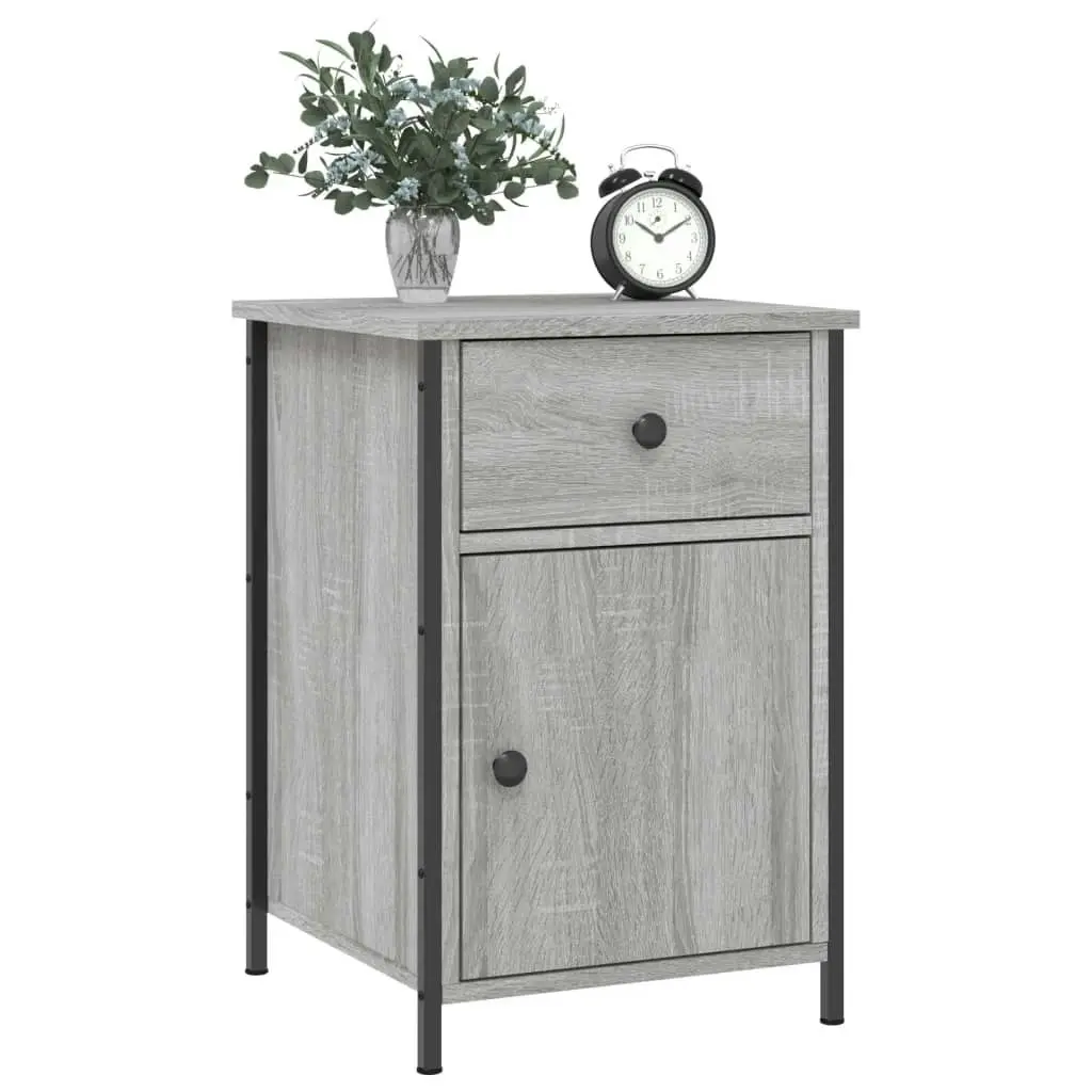 Bedside Cabinets 2 pcs Grey Sonoma 40x42x60 cm Engineered Wood 825910