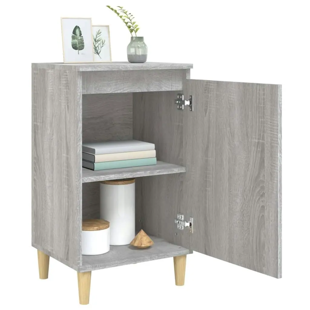 Bedside Cabinets 2 pcs Grey Sonoma 40x35x70 cm Engineered Wood 819641