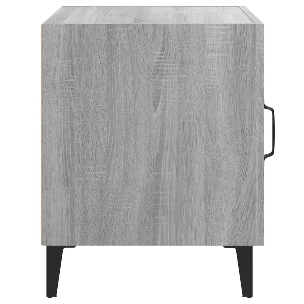 Bedside Cabinets 2 pcs Grey Sonoma Engineered Wood 817318