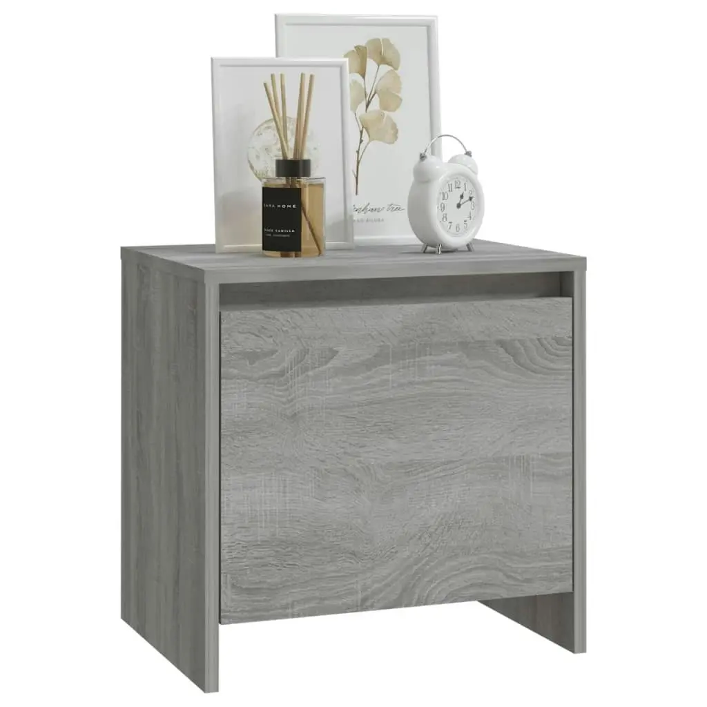 Bedside Cabinets 2 pcs Grey Sonoma 45x34x44.5 cm Engineered Wood 813047