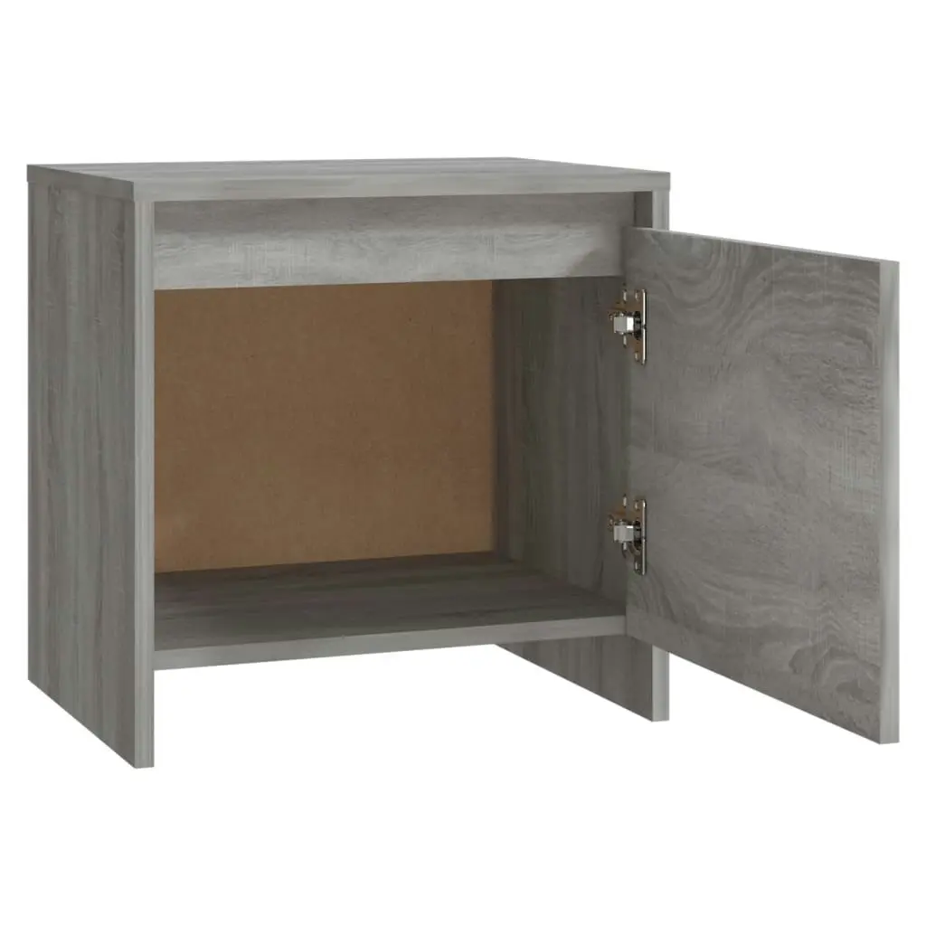 Bedside Cabinets 2 pcs Grey Sonoma 45x34x44.5 cm Engineered Wood 813047