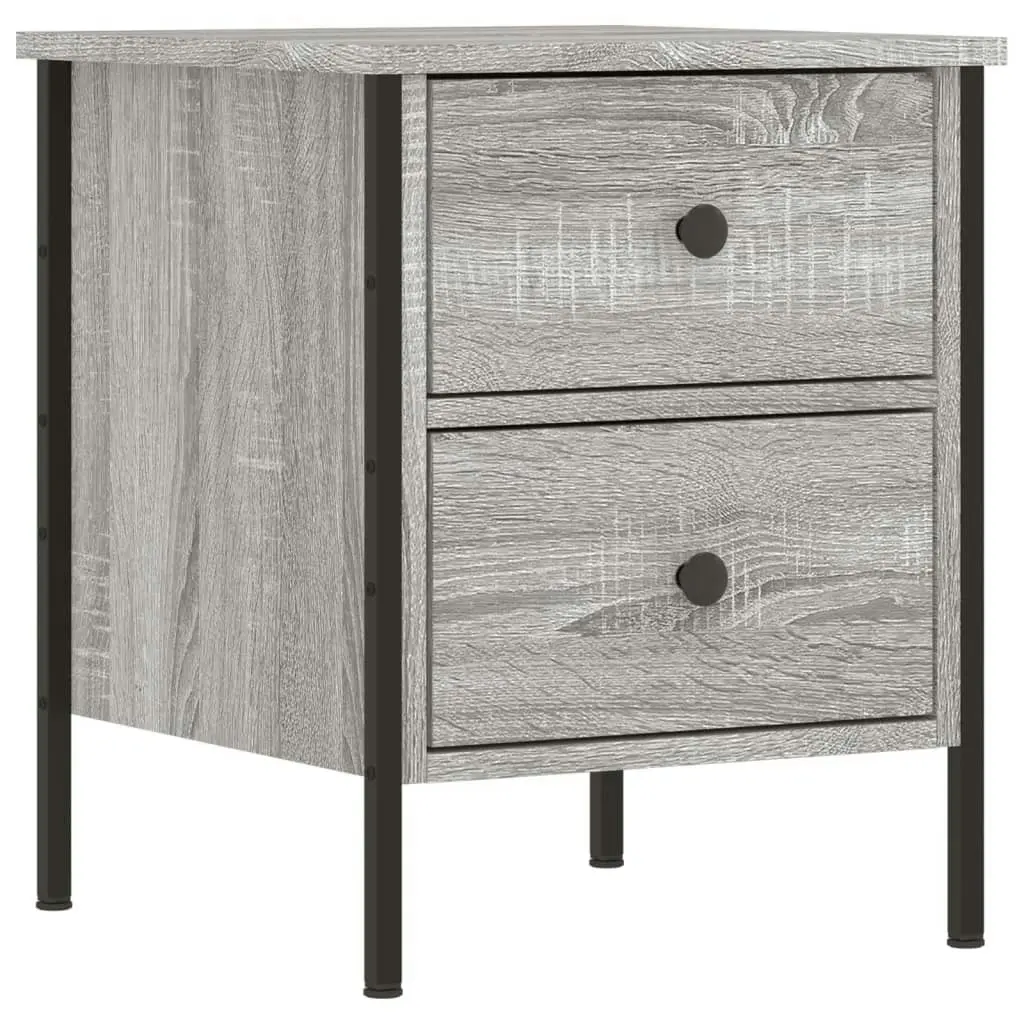 Bedside Cabinets 2 pcs Grey Sonoma 40x42x50 cm Engineered Wood 825990