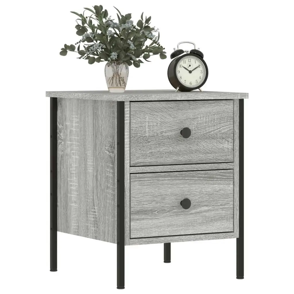 Bedside Cabinets 2 pcs Grey Sonoma 40x42x50 cm Engineered Wood 825990