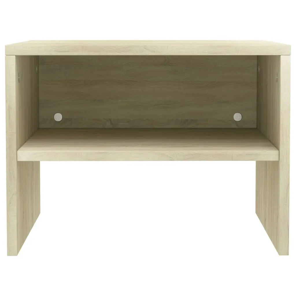 Bedside Cabinets 2 pcs Sonoma Oak 40x30x30 cm Engineered Wood 800070