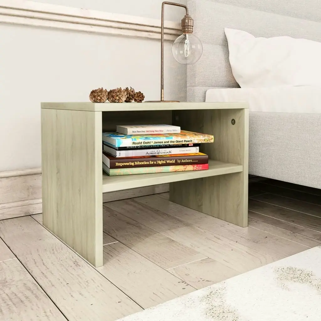 Bedside Cabinets 2 pcs Sonoma Oak 40x30x30 cm Engineered Wood 800070