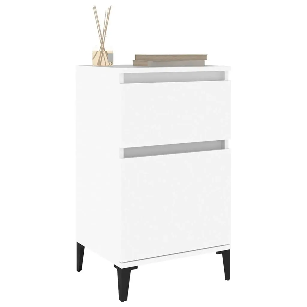 Bedside Cabinets 2 pcs White 40x35x70 cm 819709