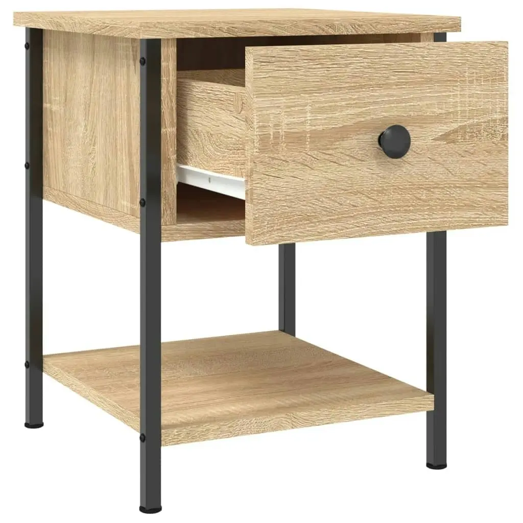 Bedside Table Sonoma Oak 34x35.5x45 cm Engineered Wood 825855