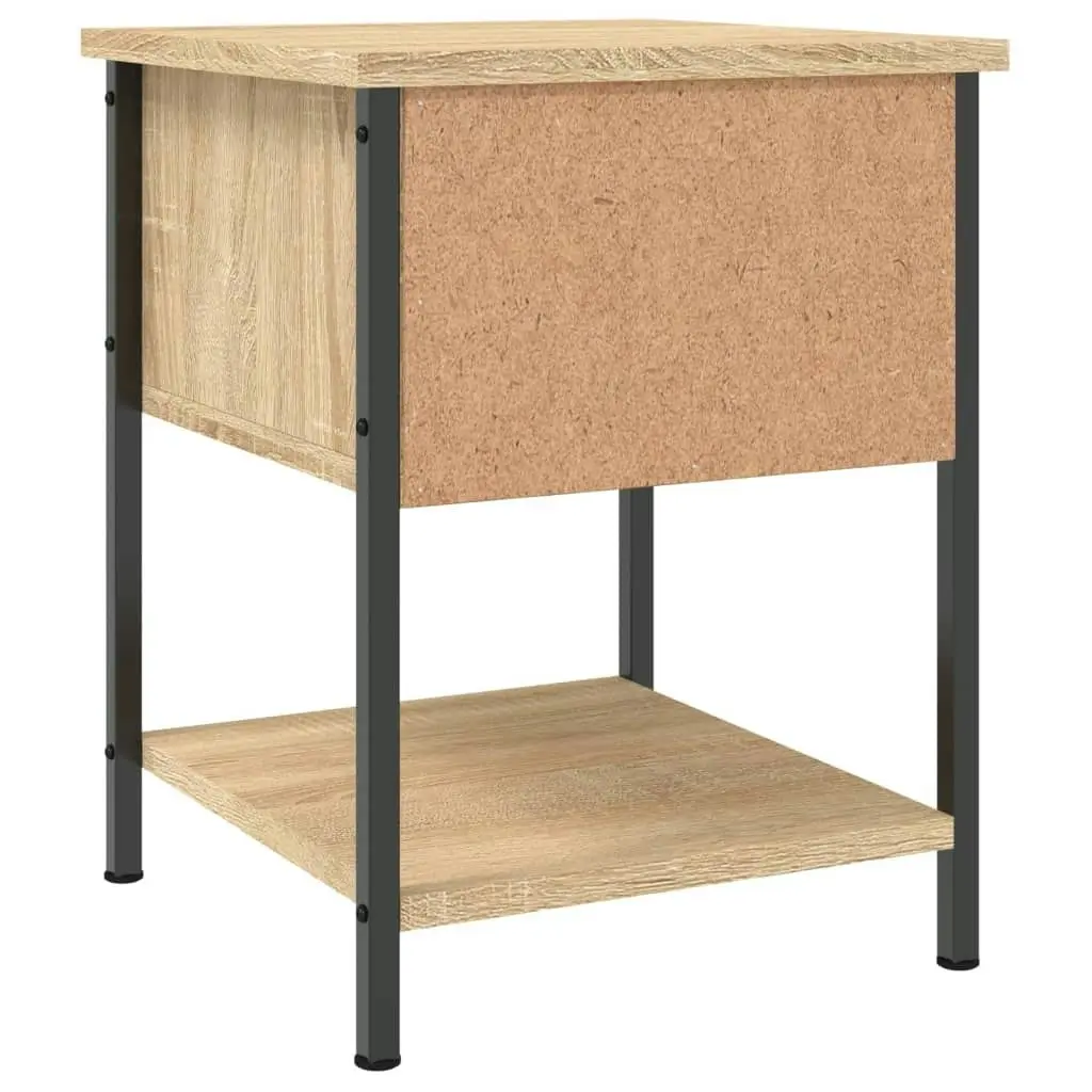 Bedside Table Sonoma Oak 34x35.5x45 cm Engineered Wood 825855