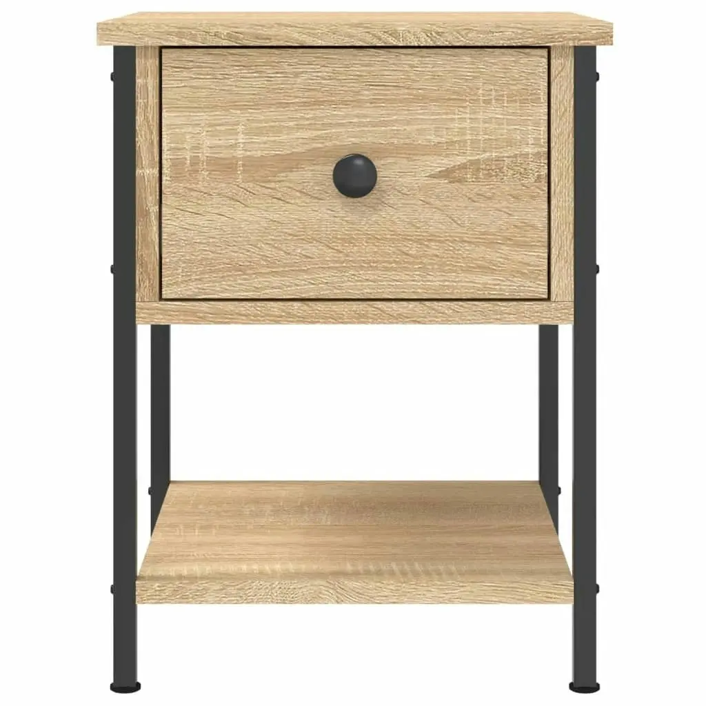 Bedside Table Sonoma Oak 34x35.5x45 cm Engineered Wood 825855