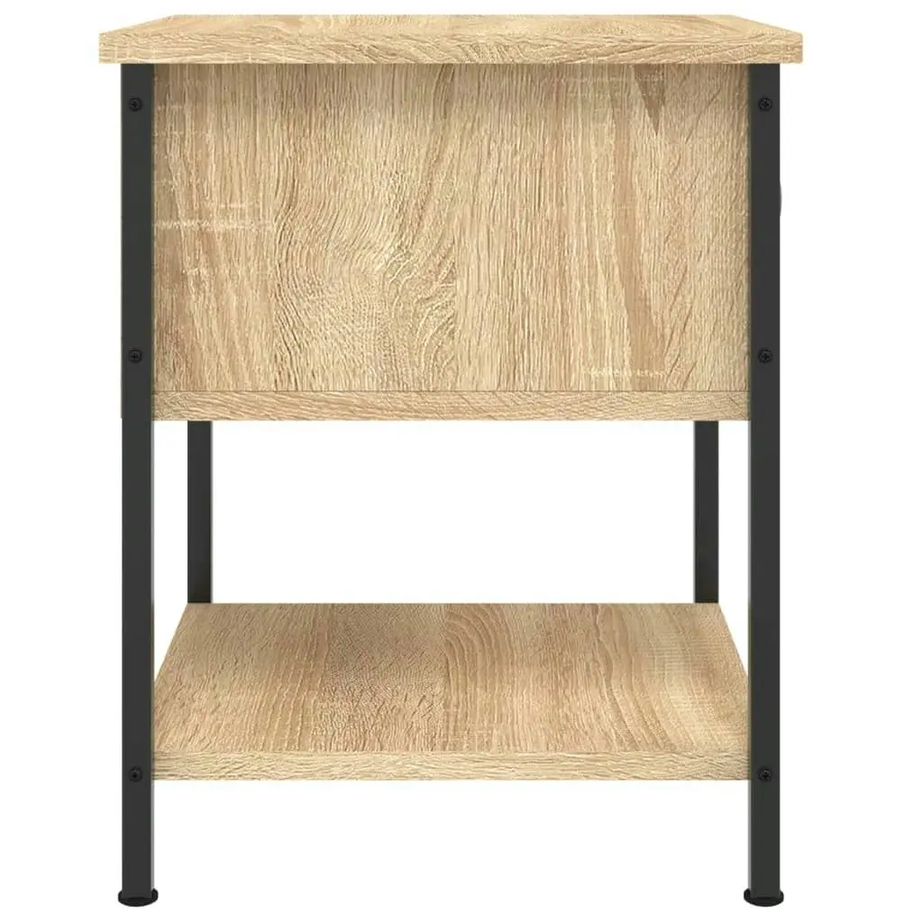 Bedside Table Sonoma Oak 34x35.5x45 cm Engineered Wood 825855