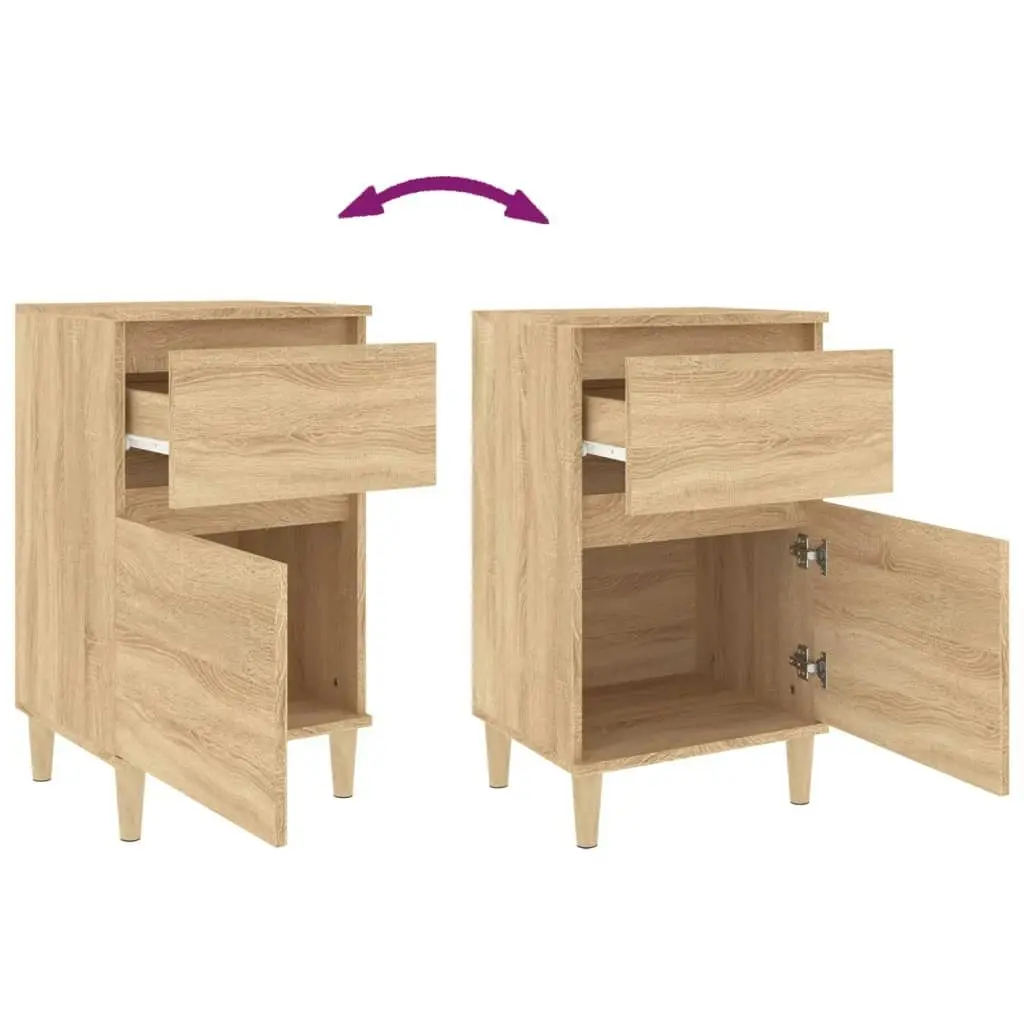 Bedside Cabinet Sonoma Oak 40x35x70 cm 819698