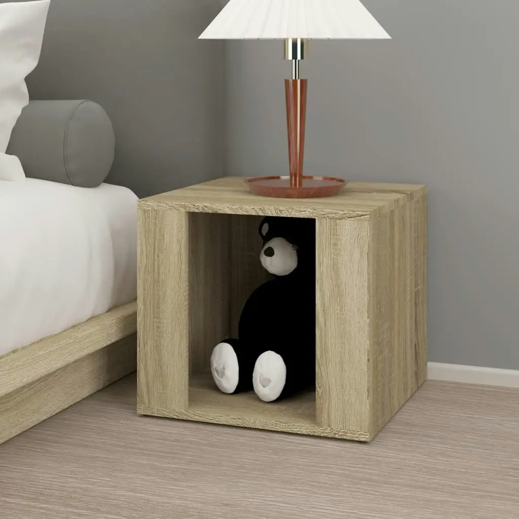 Bedside Table Sonoma Oak 41x40x36 cm Engineered Wood 816547